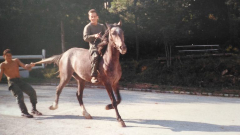 7 After school, I wroked with my father as a cabinetmaking then I left for the military service in Bretagne, just 18 years old and play the fool.