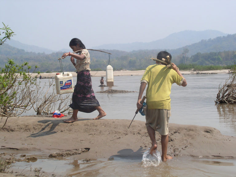 Mekong shoreline, Pak Lay.