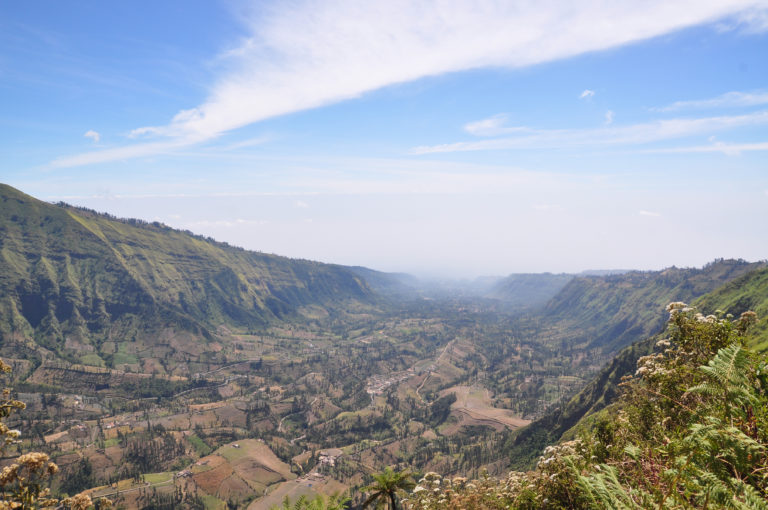 Valley of Madakaripura waterfall.